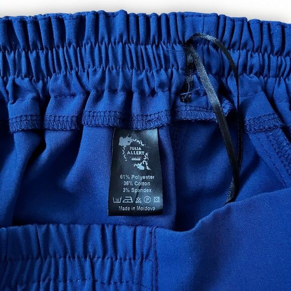 Julia Allert High Waist Wide Leg Blue Pull On Trouser Pants Women's Size XL - Picture 6 of 7